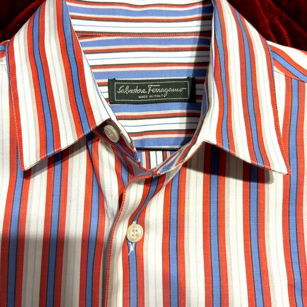 Nice Salvatore Ferragamo shirt; size M; barely used.
